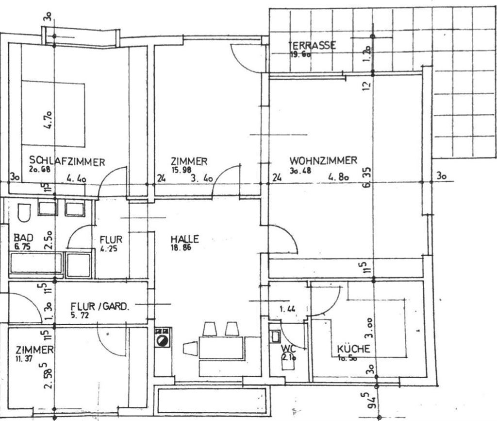 Grundriss Wohnung OG